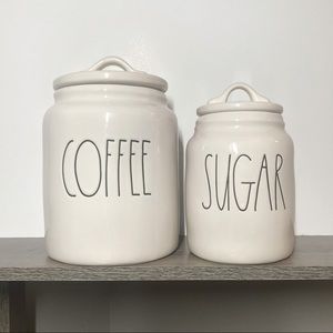 Rae Dunn COFFEE & SUGAR Canister Set